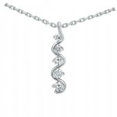 Platinum 950 Diamond Journey Pendant 5 Stone 0.50 ctw. JPD1768PLT