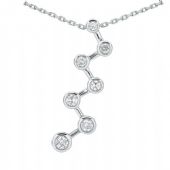 Platinum 950 Diamond Journey Pendant 7 Stone 1.0 ctw. JPD2144PLT