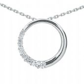 Platinum 950 Diamond Journey Pendant 9 Stone 0.75 ctw. JPD2166PLT