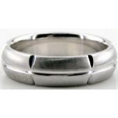 Platinum 950 6mm Diamond Cut Wedding Band 612