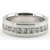 Platinum 950 7mm Diamond Wedding Bands Rings 0884