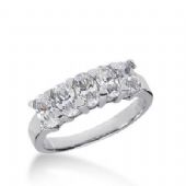 18K Gold Diamond  Anniversary Wedding Ring 5 Oval Shaped Diamond 1.65ctw 148WR41318K