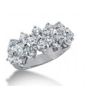 950 Platinum Diamond Anniversary Wedding Ring 16 Round Brilliant Diamonds 3.20ctw 158WR306PLT