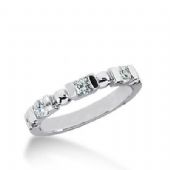 950 Platinum Diamond Anniversary Wedding Ring 3 Round Brilliant Diamonds 0.30ctw 171WR1409PLT