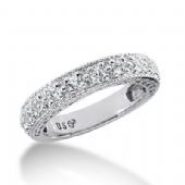 950 Platinum Diamond Anniversary Wedding Ring 11 Round Brilliant Diamonds 0.55ctw 175WR1452PLT
