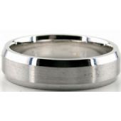 Platinum 950 6mm Diamond Cut Wedding Band 637