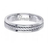 18k Gold 5mm Handmade Wedding Ring 121 Almani