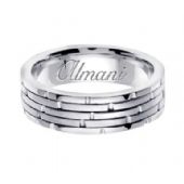 14K Gold 6.5mm Handmade Wedding Ring 126 Almani
