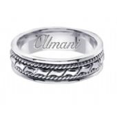 14K Gold 6mm Handmade Wedding Ring 131 Almani