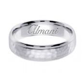 14K Gold 6mm Handmade Wedding Ring 137 Almani