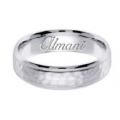 18k Gold 6mm Handmade Wedding Ring 137 Almani