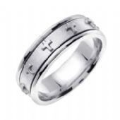 950 Platinum 7mm Handmade Wedding Ring 138 Almani