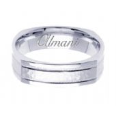 14K Gold 6mm Handmade Wedding Ring 140 Almani