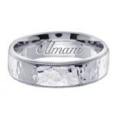 950 Platinum 7mm Handmade Wedding Ring 158 Almani