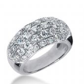 18k Gold Diamond Anniversary Wedding Ring 39 Round Brilliant Diamonds 2.13ctw 264WR112518K