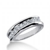 18k Gold Diamond Anniversary Wedding Ring 12 Round Brilliant Diamonds 0.60ctw 268WR113118K