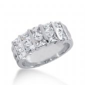 950 Platinum Diamond Anniversary Wedding Ring 10 Princess Cut Diamonds 2.70ctw 275WR1151PLT