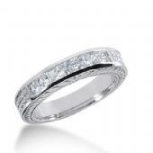 950 Platinum Diamond Anniversary Wedding Ring 7 Princess Cut Diamonds 0.70ctw 283WR1327PLT