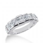 950 Platinum Diamond Anniversary Wedding Ring 9 Princess Cut Diamonds 2.70ctw 286WR1331PLT