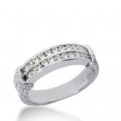 18k Gold Diamond Anniversary Wedding Ring 22 Round Brilliant Diamonds 0.66ctw 363WR152318K