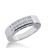 950 Platinum Diamond Anniversary Wedding Ring 16 Princess Cut Diamonds 0.64ctw 370WR1531PLT