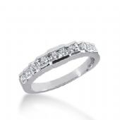 950 Platinum Diamond Anniversary Wedding Ring 10 Round Brilliant Diamonds 0.32ctw 372WR1550PLT