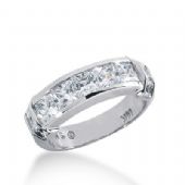 950 Platinum Diamond Anniversary Wedding Ring 11 Princess Cut Diamonds 2.10ctw 375WR1559PLT