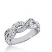 18k Gold Diamond Anniversary Wedding Ring 26 Round Brilliant Diamonds 0.65ctw 384WR157418K