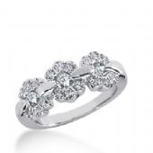 18k Gold Diamond Anniversary Wedding Ring 21 Round Brilliant Diamonds 0.66ctw 385WR157518K