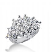 18k Gold Diamond Anniversary Wedding Ring 25 Princess Cut Diamonds 4.25ctw 386WR157618K