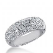 950 Platinum Diamond Anniversary Wedding Ring 79 Round Brilliant Diamonds 1.19ctw 388WR1601PLT