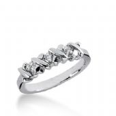 950 Platinum Diamond Anniversary Wedding Ring 3 Round Brilliant Diamonds 0.30ctw 390WR1642PLT