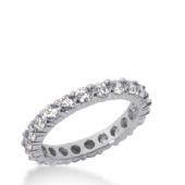 14k Gold Diamond Eternity Wedding Bands, Shared Prong Setting 1.50 ct. DEB100714K