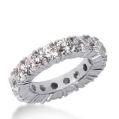 18k Gold Diamond Eternity Wedding Bands, Prong Setting 5.50 ct. DEB1033518K