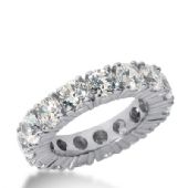 18k Gold Diamond Eternity Wedding Bands, Prong Setting 6.50 ct. DEB1034518K