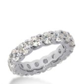 950 Platinum Diamond Eternity Wedding Bands, Wide Shared Prong Setting 4.50 ct. DEB16730PLT