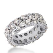 950 Platinum Diamond Eternity Wedding Bands, Shared Prong Setting 6.50 ct. DEB16920PLT