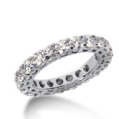 14k Gold Diamond Eternity Wedding Bands, Shared Prong Setting 3.00 ct. DEB1771514K