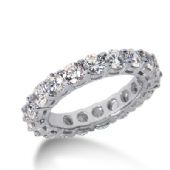 950 Platinum Diamond Eternity Wedding Bands, Shared Prong Setting 3.50 ct. DEB17720PLT