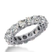 18k Gold Diamond Eternity Wedding Bands, Shared Prong Setting 5.50 ct. DEB1773018K