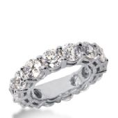 950 Platinum Diamond Eternity Wedding Bands, Shared Prong Setting 7.00 ct. DEB17745PLT