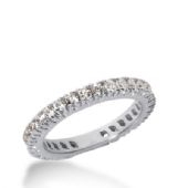 14k Gold Diamond Eternity Wedding Bands, Prong Setting 1.00 ct. DEB226314K