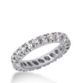 14k Gold Diamond Eternity Wedding Bands, Prong Setting 1.50 ct. DEB226714K