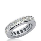 950 Platinum Diamond Eternity Wedding Bands, Channel Setting 5.50 ct. DEB1604PLT