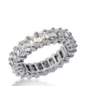 950 Platinum Diamond Eternity Wedding Bands, Common Prong Setting 5.50 ct. DEB202PLT