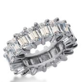 950 Platinum Diamond Eternity Wedding Bands, Shared Prong Setting 12.00 ct. DEB244PLT