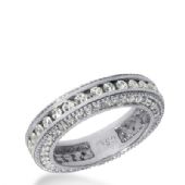 14k Gold Diamond Eternity Wedding Bands, Channel Set 1.50 ct. DEB29414K