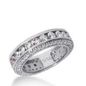 14k Gold Diamond Eternity Wedding Bands, Channel Set 2.50 ct. DEB29614K