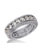 14k Gold Diamond Eternity Wedding Bands, Channel Set 3.00 ct. DEB29714K