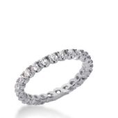 14k Gold Diamond Eternity Wedding Bands, Prong Set 0.75 ct. DEB29814K